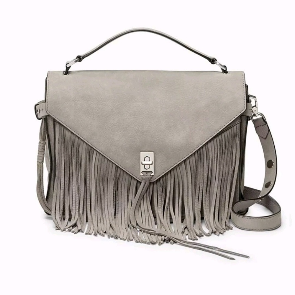 NWT Rebecca Minkoff Darren Messenger with Fringe